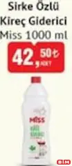 MİSS SİRKE ÖZLÜ KİREÇ GİDERİCİ 1000 ML